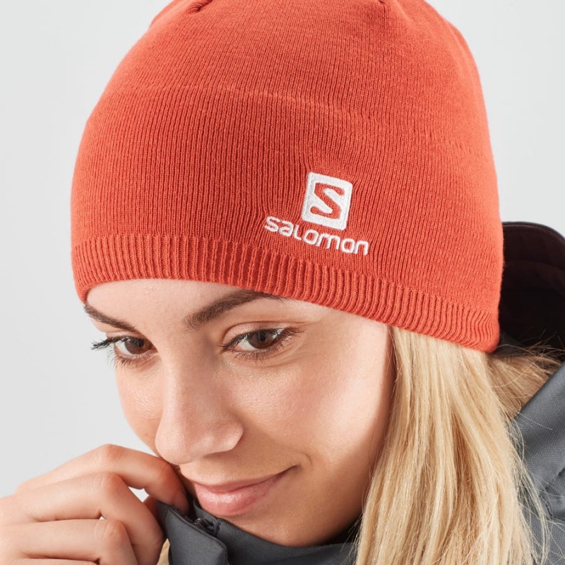 Men's Salomon SALOMON Hats Orange | IN2605RVD