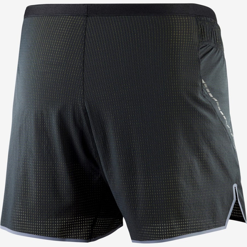 Men's Salomon SENSE AERO 3'' Shorts Black | IN2470BEX