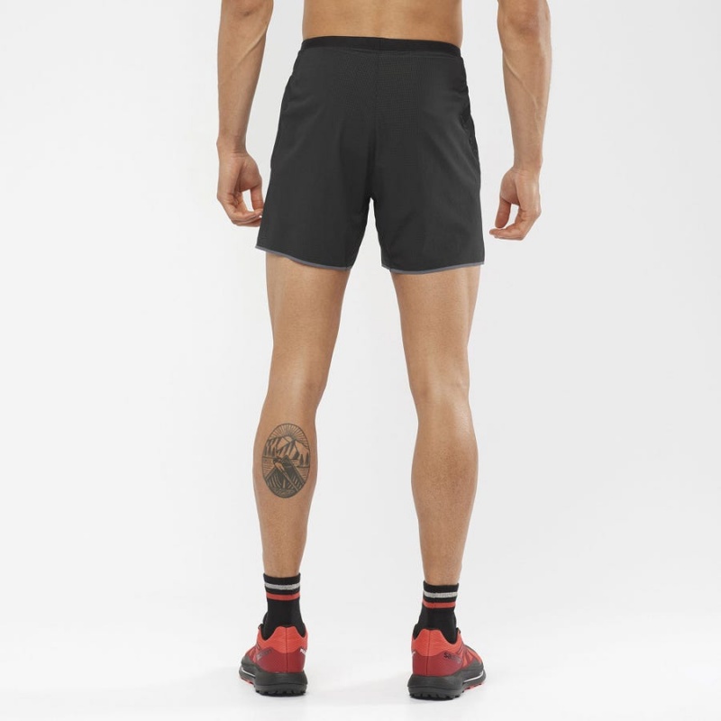 Men's Salomon SENSE AERO 5'' Shorts Black | IN2467XYU