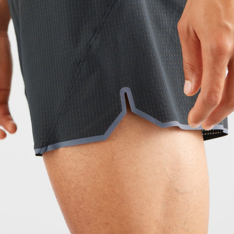 Men's Salomon SENSE AERO 5'' Shorts Black | IN2467XYU