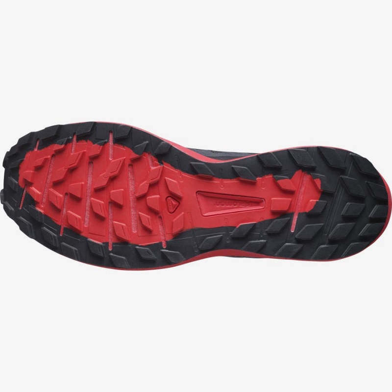 Men's Salomon SENSE RIDE 4 Trail Running Shoes Black / Red | IN2133VRW