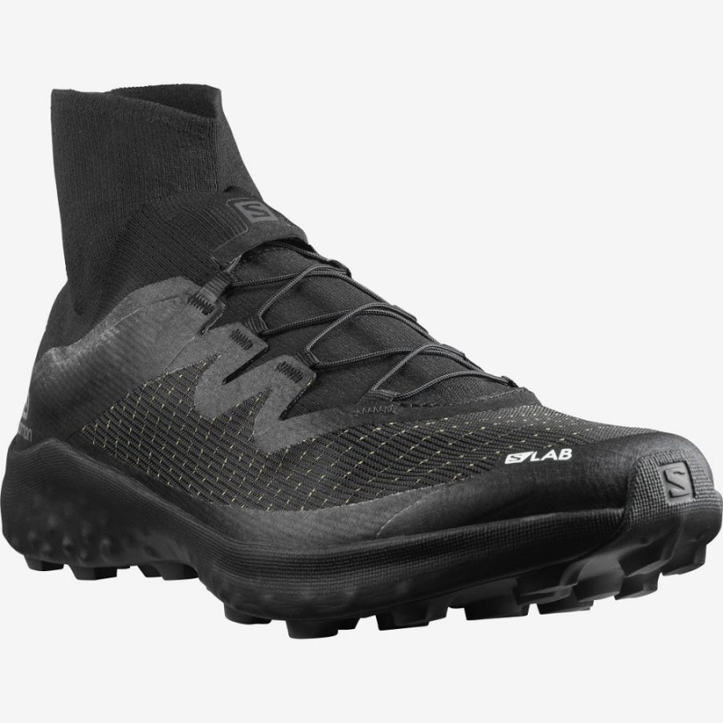 Men's Salomon S/LAB CROSS Trail Running Shoes Black | IN2123DFM