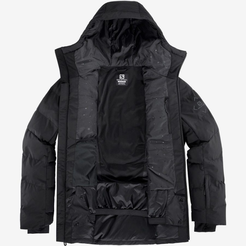 Men's Salomon SNOWSHELTER Ski Jackets Black | IN2286HAP