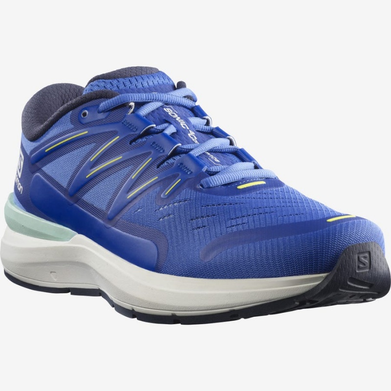 Men's Salomon SONIC 4 Confidence Running Shoes Blue | IN2148ZUT