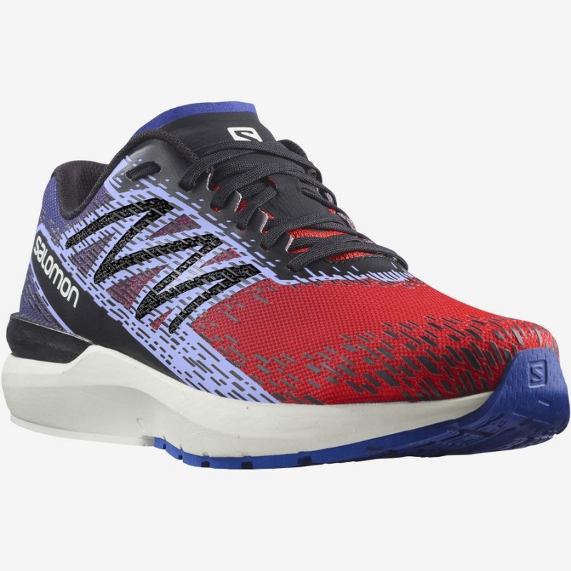 Men's Salomon SONIC 5 BALANCE Running Shoes Red / Blue | IN2159TCE