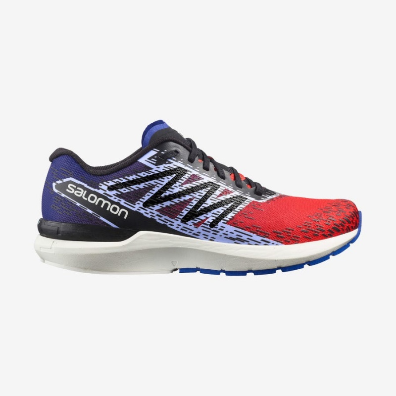 Men\'s Salomon SONIC 5 BALANCE Running Shoes Red / Blue | IN2159TCE