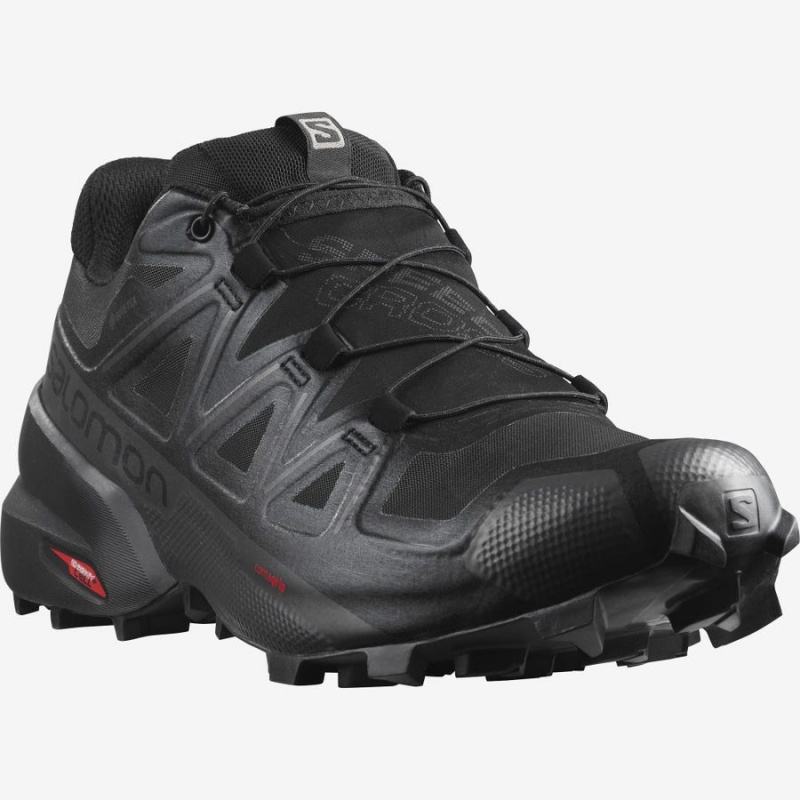 Men's Salomon SPEEDCROSS 5 GORE-TEX Trail Running Shoes Black | IN2115YXF