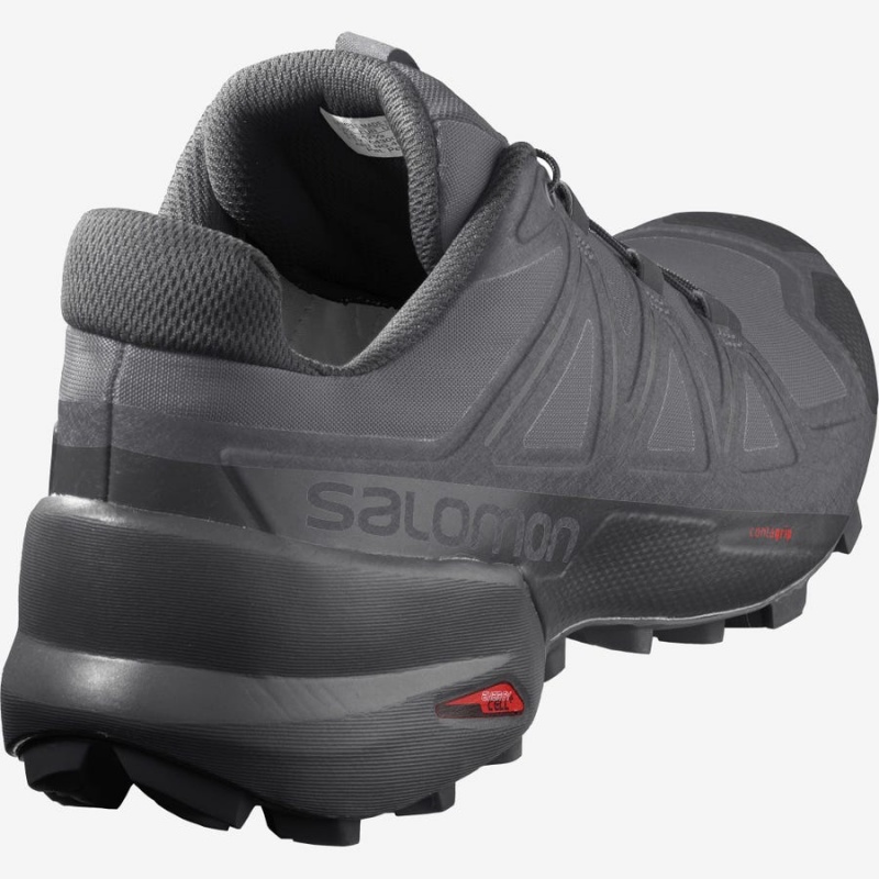 Men's Salomon SPEEDCROSS 5 Trail Running Shoes Silver | IN2108NWY