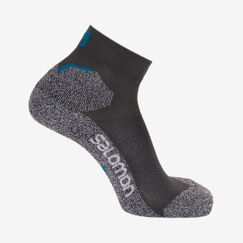 Men\'s Salomon SPEEDCROSS ANKLE Socks Grey | IN2674ZUT