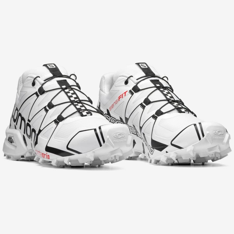 Men's Salomon SPEEDCROSS OFFROAD Sneakers White | IN2199KOR