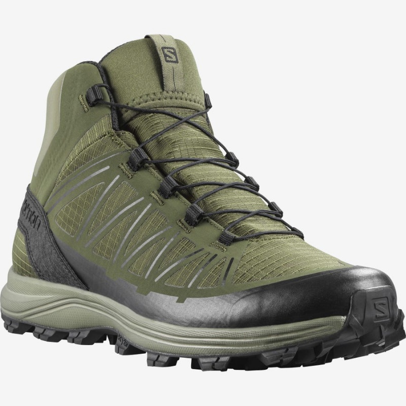 Men's Salomon SPEED ASSAULT FORCES Boots Olive | IN2266FDN