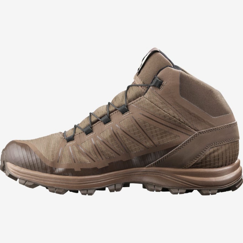 Men's Salomon SPEED ASSAULT FORCES Boots Brown | IN2267GSO