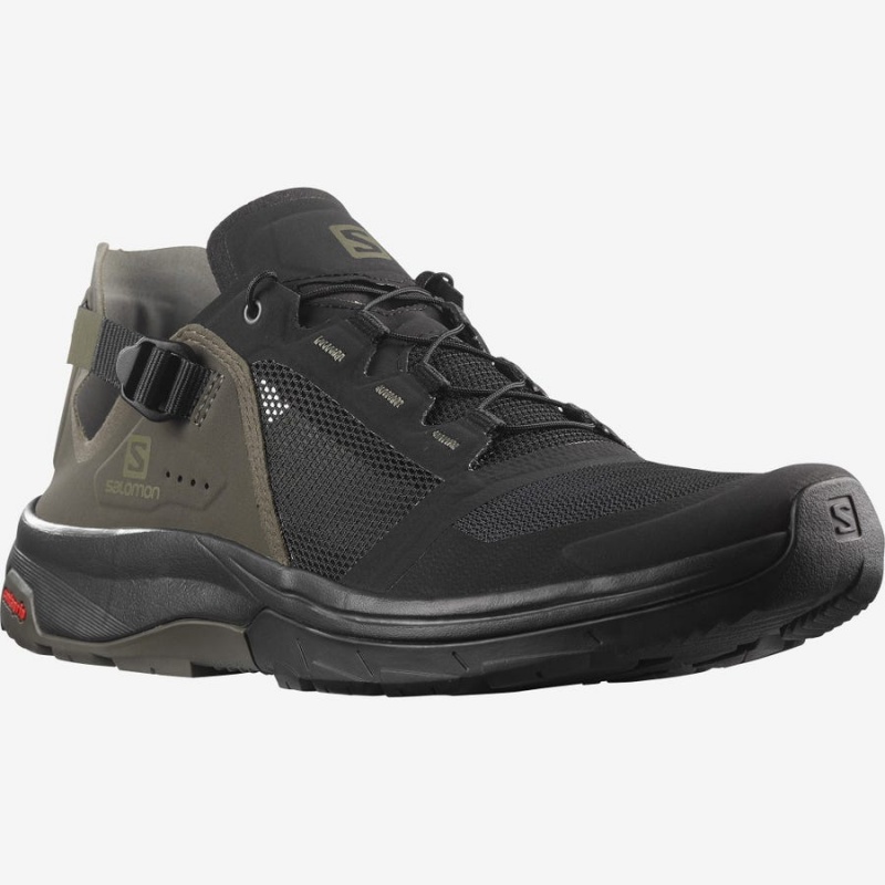 Men's Salomon TECH AMPHIB 4 Water Shoes Black / Grey | IN2235PJJ