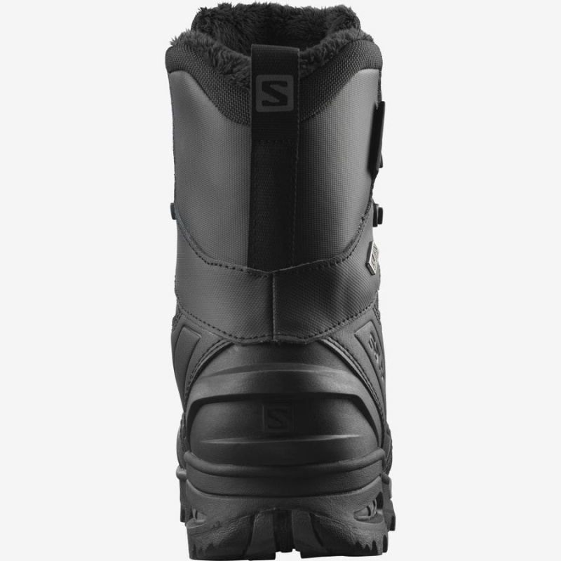 Men's Salomon TOUNDRA PRO CLIMASALOMON™ WATERPROOF Winter Boots Black | IN2243KOR