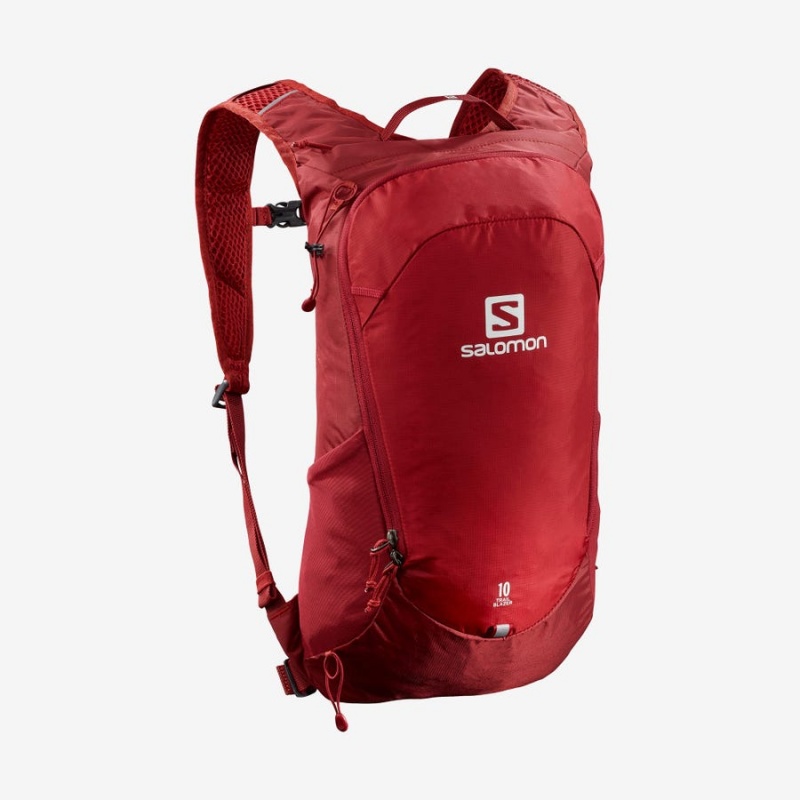 Men\'s Salomon TRAILBLAZER 10 Backpacks Red | IN2548NWY