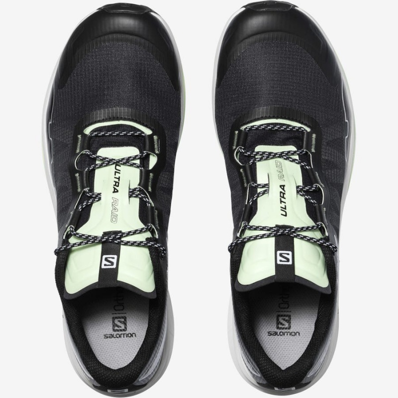 Men's Salomon ULTRA RAID Sneakers Black / Mint | IN2221CTV