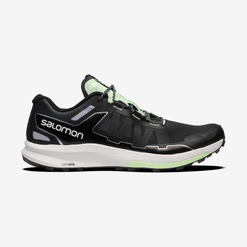 Men\'s Salomon ULTRA RAID Sneakers Black / Mint | IN2221CTV