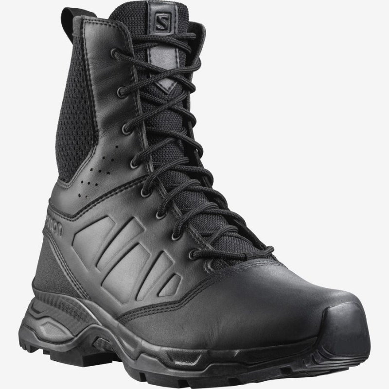 Men's Salomon URBAN JUNGLE ULTRA FORCES SIDE ZIP Boots Black | IN2250NWY