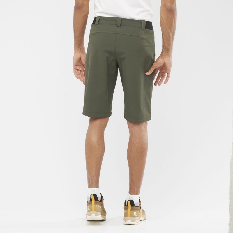 Men's Salomon WAYFARER Shorts Olive | IN2476SGL