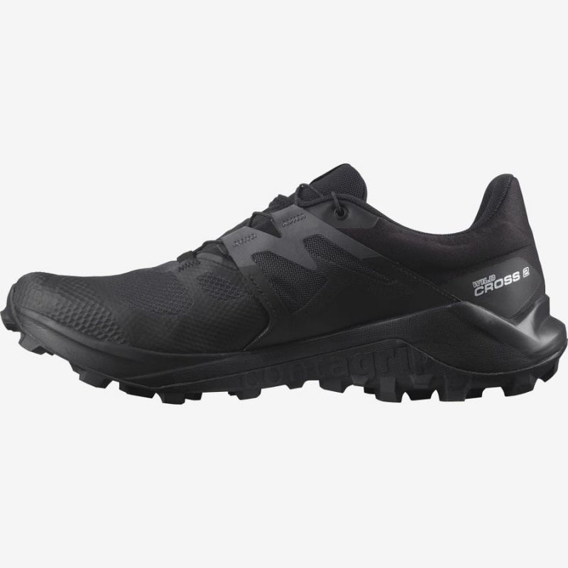 Men's Salomon WILDCROSS 2 GORE-TEX Trail Running Shoes Black | IN2089YXF