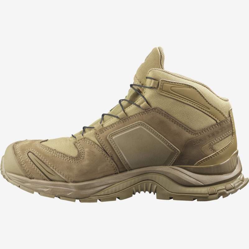 Men's Salomon XA FORCES MID Boots Brown | IN2253WNB