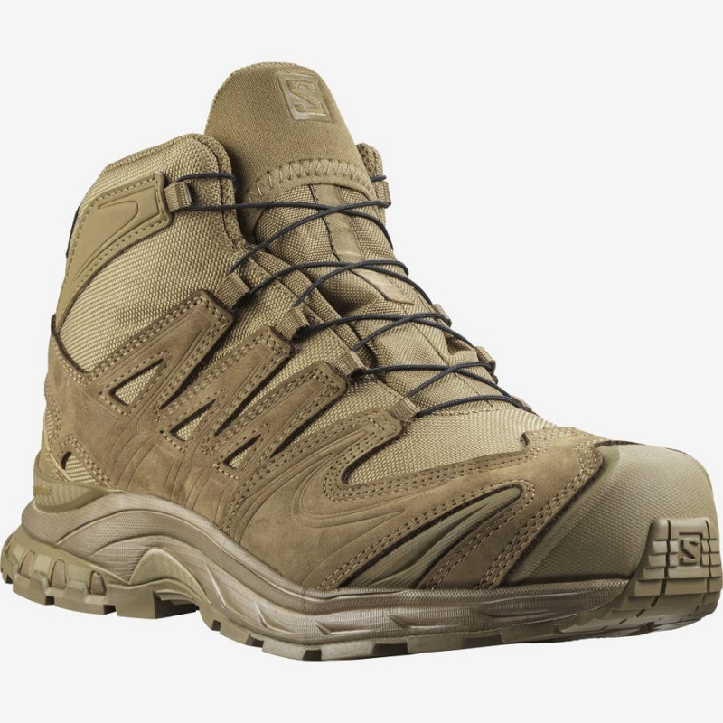 Men's Salomon XA FORCES MID GORE-TEX Boots Brown | IN2270KOR