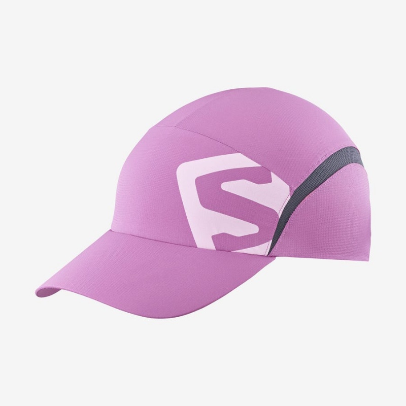 Men\'s Salomon XA Hats Pink / Purple | IN2626BEX