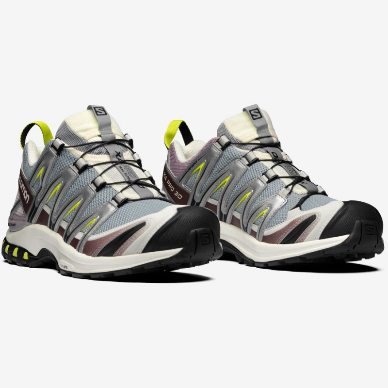 Men's Salomon XA PRO 3D Sneakers Grey / Purple | IN2186YXF