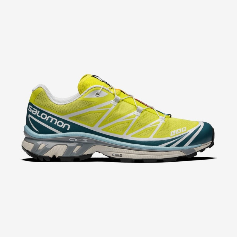 Men\'s Salomon XT-6 ADVANCED Sneakers Yellow | IN2168FDN