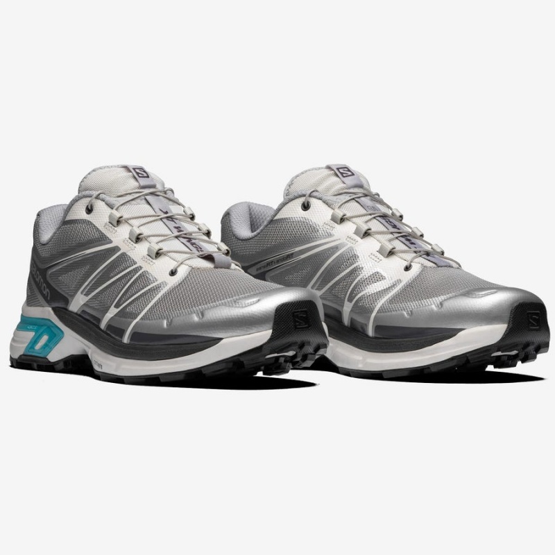 Men's Salomon XT-WINGS 2 ADVANCED Sneakers Silver | IN2166SGL