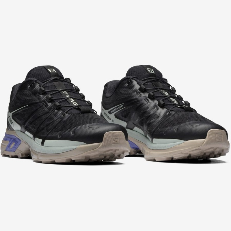 Men's Salomon XT-WINGS 2 Sneakers Black / Blue | IN2212DFM