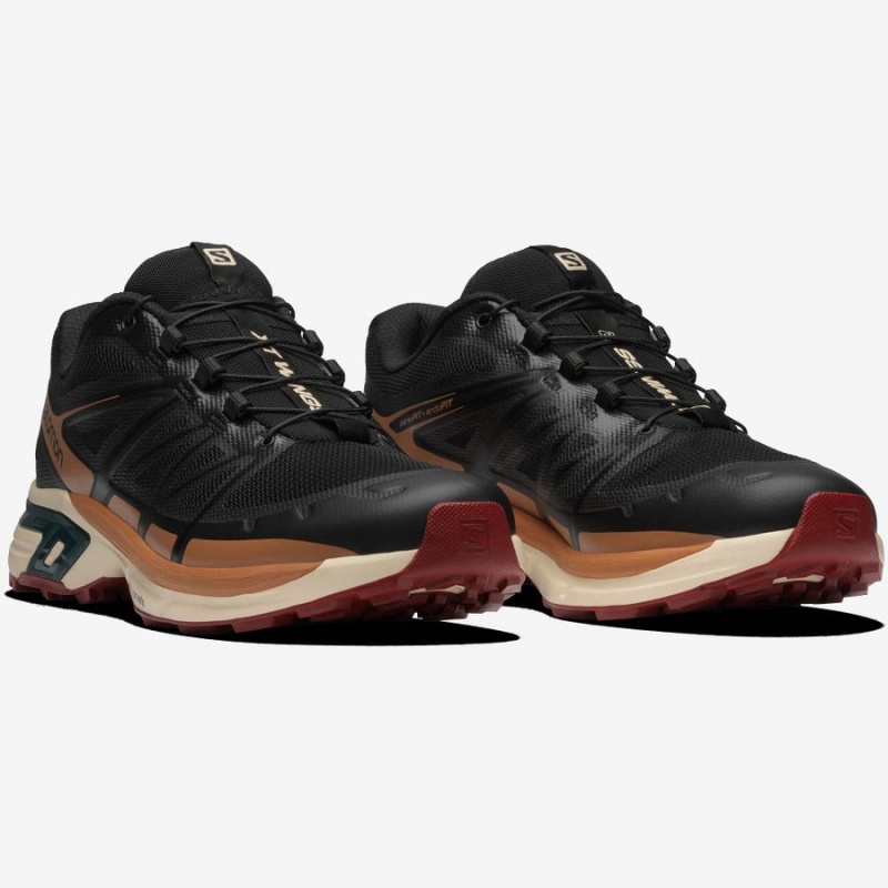 Men's Salomon XT-WINGS 2 Sneakers Black / Coffee | IN2210AHK