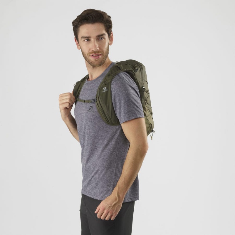 Men's Salomon XT 10 Backpacks Olive | IN2557ILH