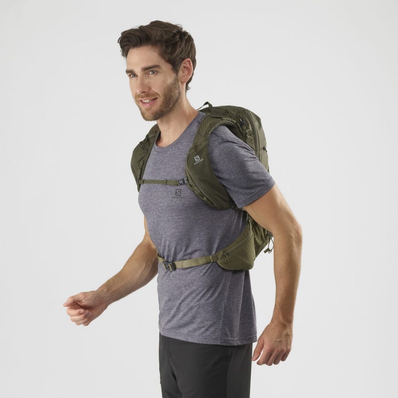 Men's Salomon XT 15 Backpacks Olive | IN2558OKI