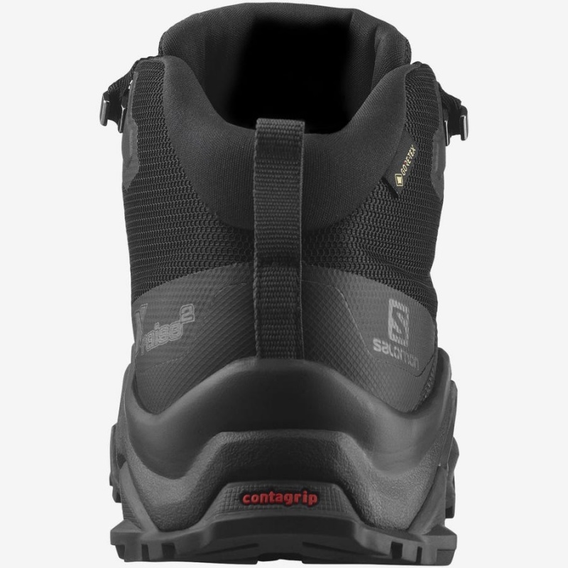 Men's Salomon X RAISE 2 MID GORE-TEX Hiking Shoes Grey / Black | IN2072GSO