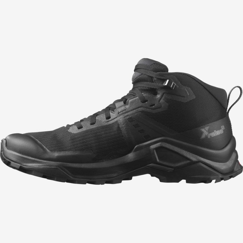 Men's Salomon X RAISE 2 MID GORE-TEX Hiking Shoes Grey / Black | IN2072GSO