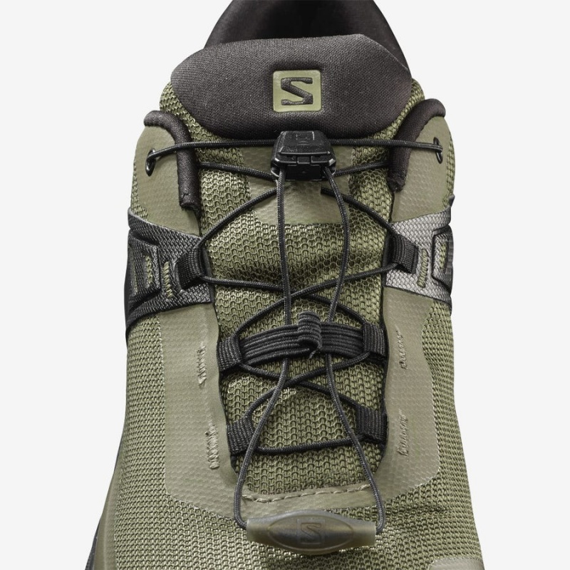 Men's Salomon X RAISE GORE-TEX Hiking Shoes Black / Olive | IN2023AHK