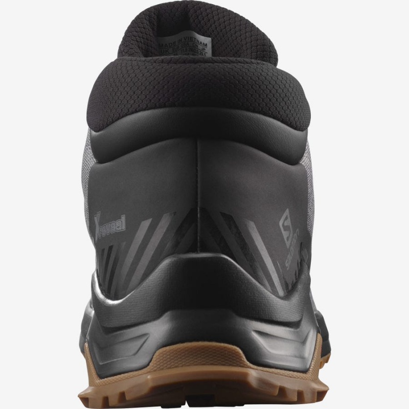 Men's Salomon X REVEAL CHUKKA CLIMASALOMON™ WATERPROOF Winter Boots Grey | IN2247CTV