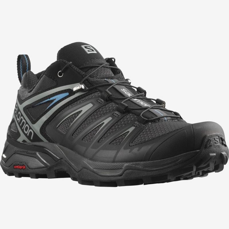 Men's Salomon X ULTRA 3 Hiking Shoes Black | IN2042RVD