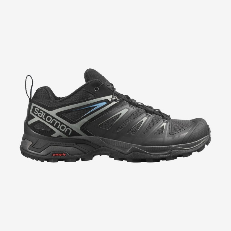 Men\'s Salomon X ULTRA 3 Hiking Shoes Black | IN2042RVD