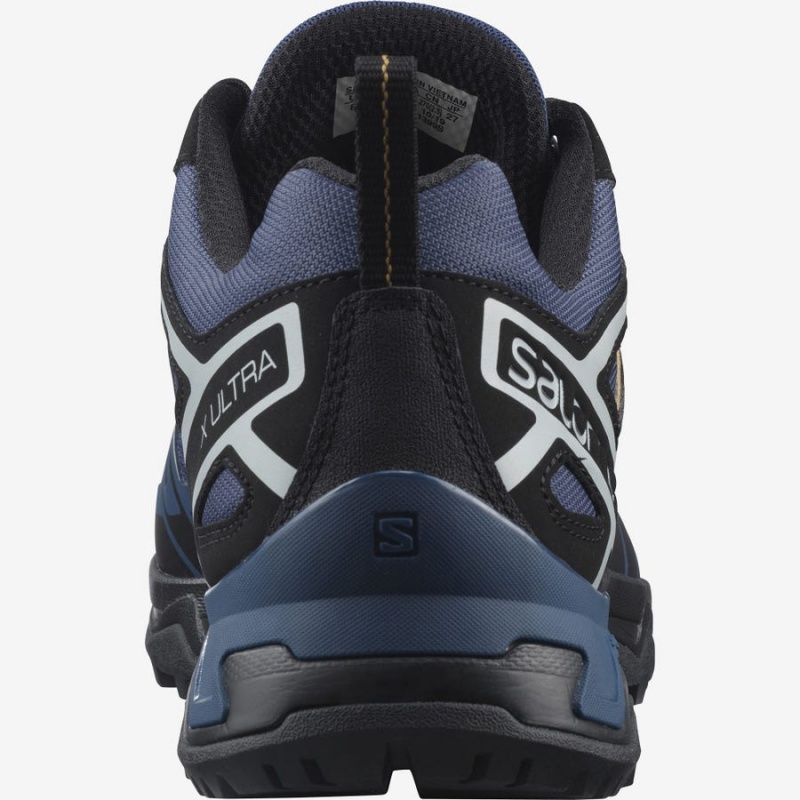 Men's Salomon X ULTRA 3 Hiking Shoes Navy | IN2041EBC