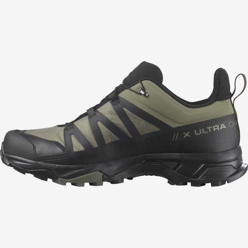 Men's Salomon X ULTRA 4 GORE-TEX Hiking Shoes Olive / Black | IN2033XYU