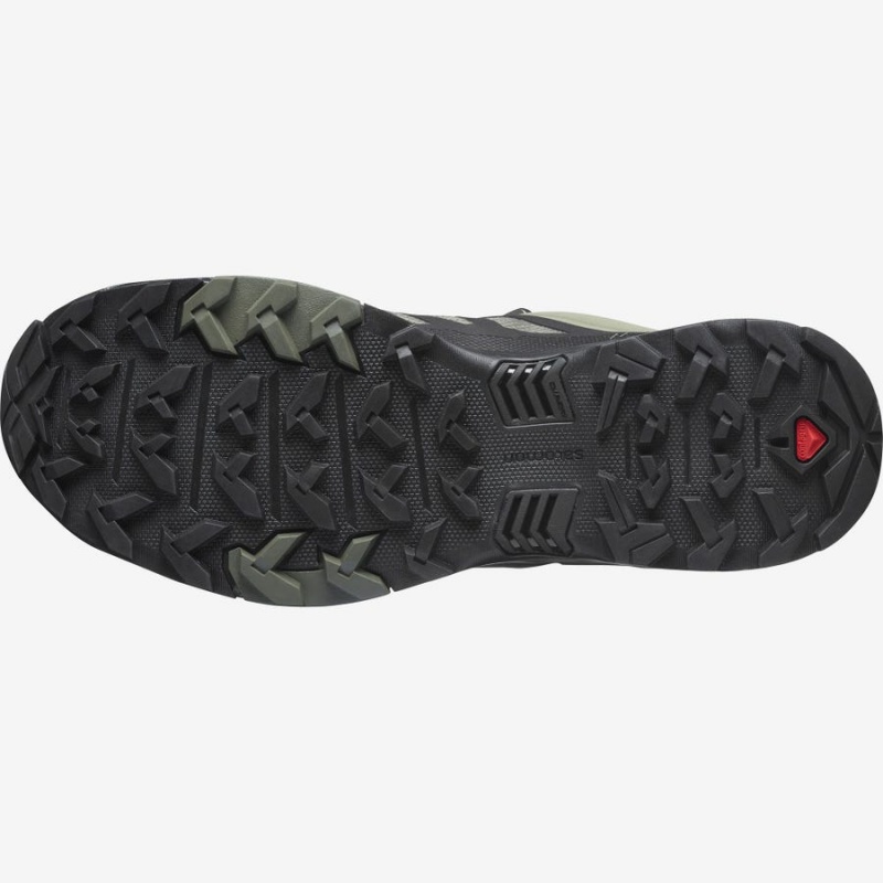 Men's Salomon X ULTRA 4 GORE-TEX Hiking Shoes Olive / Black | IN2033XYU