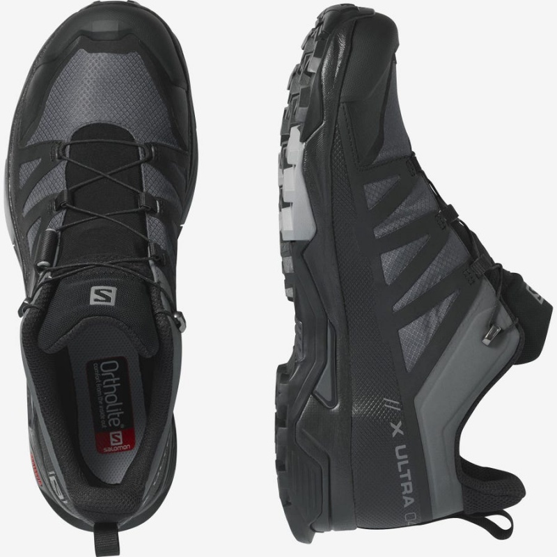 Men's Salomon X ULTRA 4 GORE-TEX Hiking Shoes Grey / Black | IN2034CTV