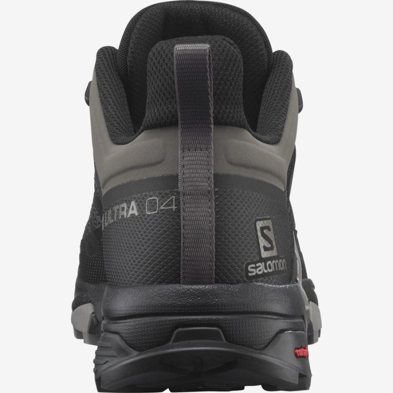 Men's Salomon X ULTRA 4 Hiking Shoes Black | IN2067WNB