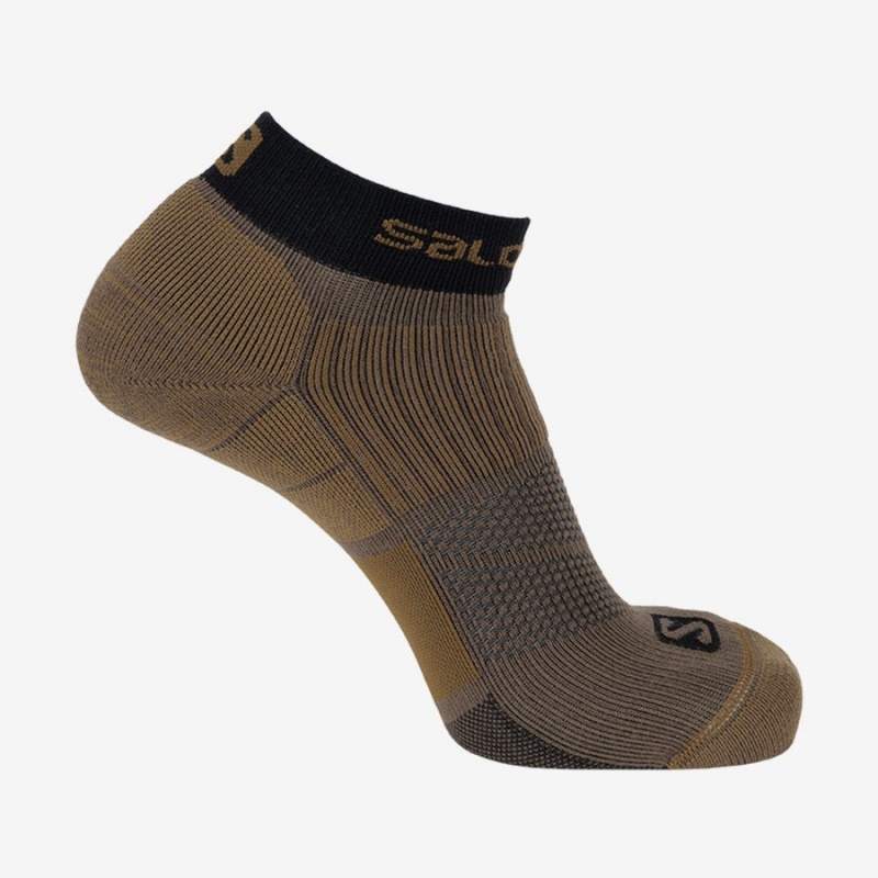 Men\'s Salomon X ULTRA ANKLE Socks Brown | IN2684SGL