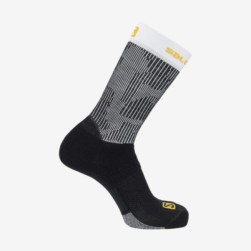 Men\'s Salomon X ULTRA CREW Socks Black | IN2693FDN