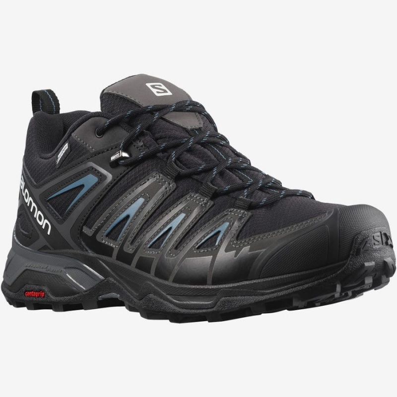 Men's Salomon X ULTRA PIONEER CLIMASALOMON™ WATERPROOF Hiking Shoes Black | IN2069SGL