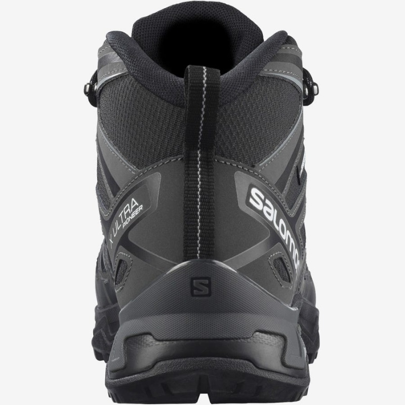 Men's Salomon X ULTRA PIONEER MID CLIMASALOMON™ WATERPROOF Hiking Shoes Grey / Black | IN2071FDN