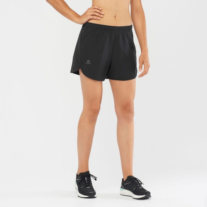 Women's Salomon AGILE Shorts Black | IN3267HAP